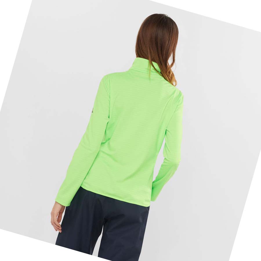 Sudadera Con Capucha Salomon ESSENTIAL LIGHTWARM Mujer Verde Menta | MX 2521VRW